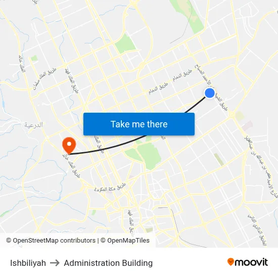 Ishbiliyah to Administration Building map