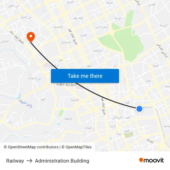 Railway to Administration Building map