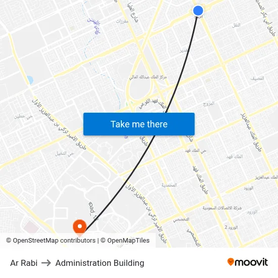 Ar Rabi to Administration Building map