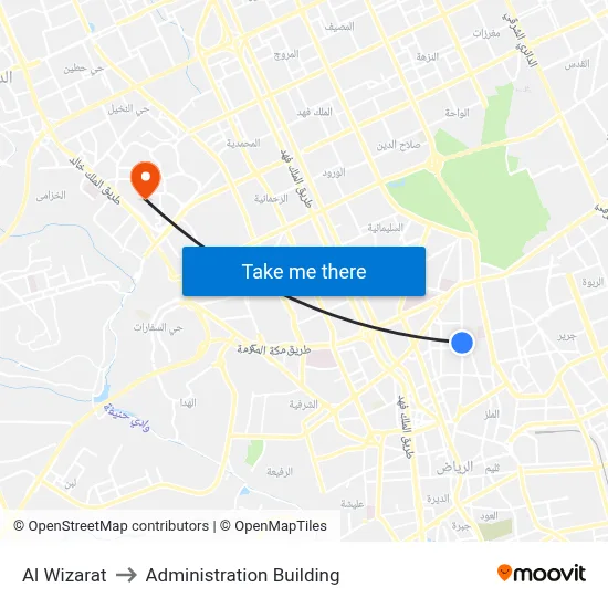 Al Wizarat to Administration Building map