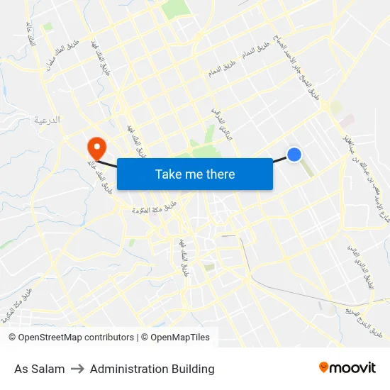 As Salam to Administration Building map