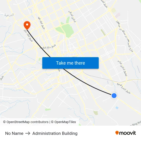 No Name to Administration Building map