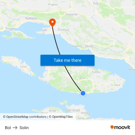 Bol to Solin map