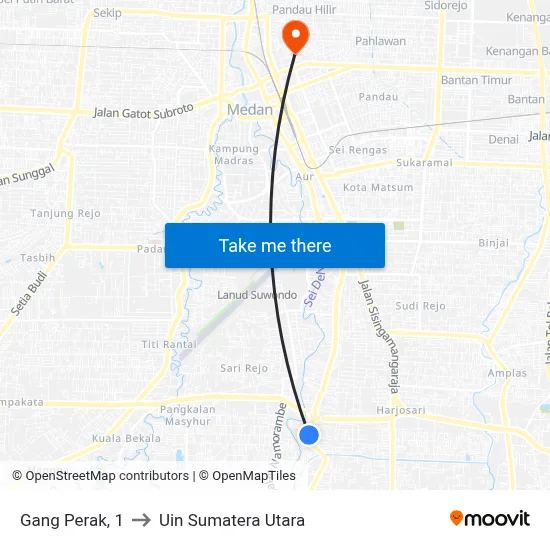Gang Perak, 1 to Uin Sumatera Utara map