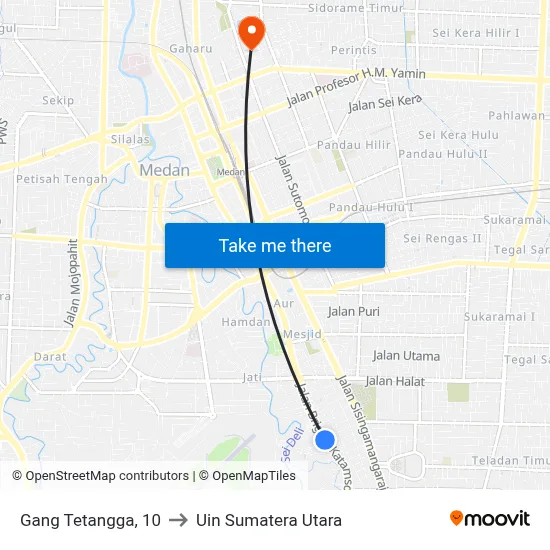 Gang Tetangga, 10 to Uin Sumatera Utara map