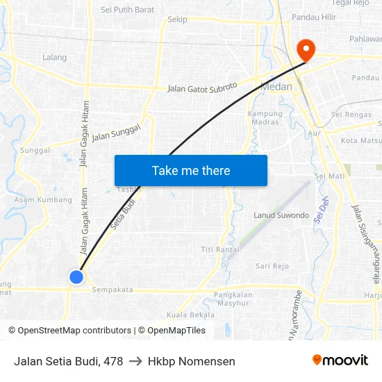 Jalan Setia Budi, 478 to Hkbp Nomensen map
