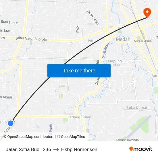 Jalan Setia Budi, 236 to Hkbp Nomensen map