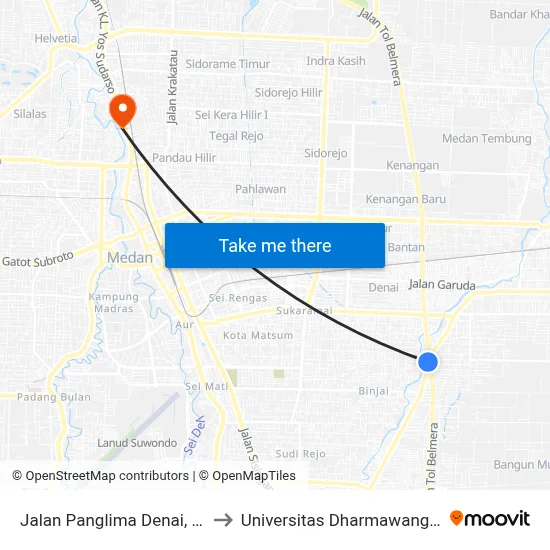Jalan Panglima Denai, 48 to Universitas Dharmawangsa map
