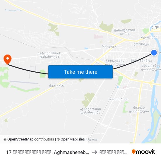 17 აღმაშენებლის გამზ. Aghmashenebeli Ave. to კადეტთა კორპუსი map