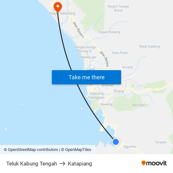 Teluk Kabung Tengah to Katapiang map