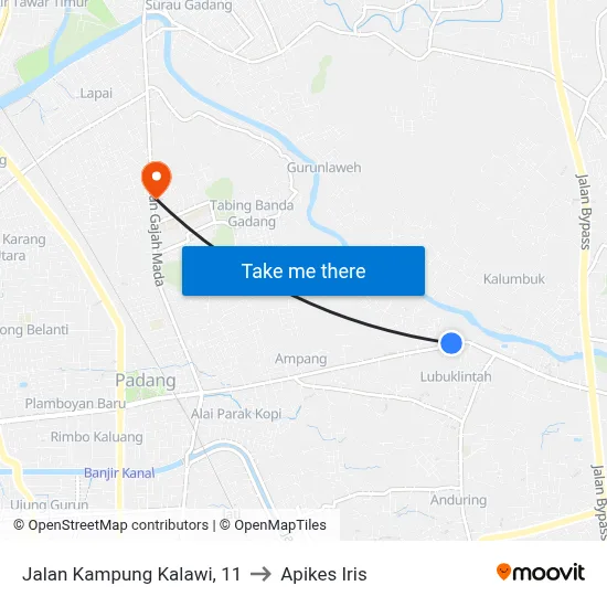 Jalan Kampung Kalawi, 11 to Apikes Iris map