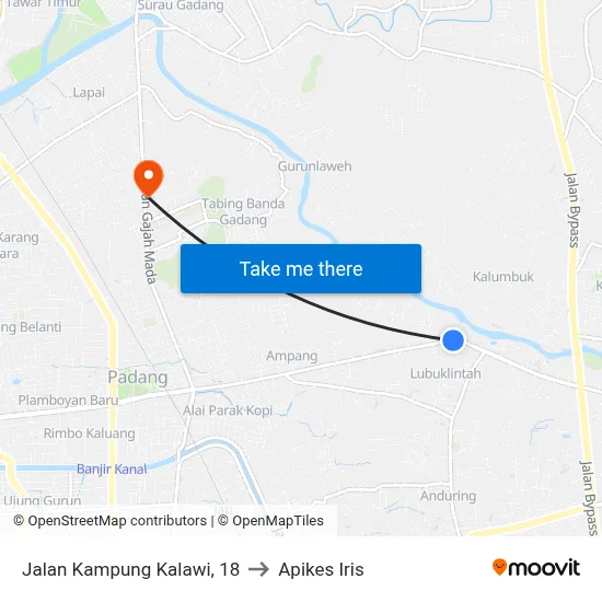 Jalan Kampung Kalawi, 18 to Apikes Iris map