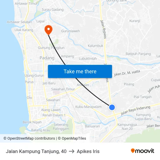 Jalan Kampung Tanjung, 40 to Apikes Iris map