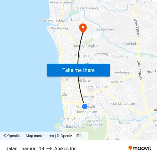 Jalan Thamrin, 18 to Apikes Iris map
