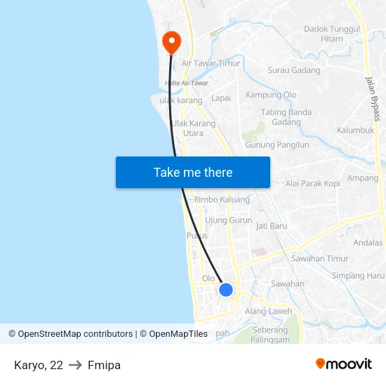 Karyo, 22 to Fmipa map