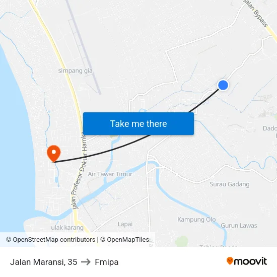 Jalan Maransi, 35 to Fmipa map