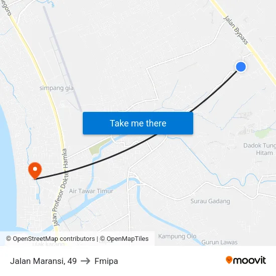 Jalan Maransi, 49 to Fmipa map