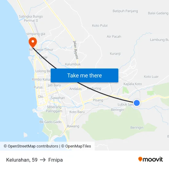 Kelurahan, 59 to Fmipa map