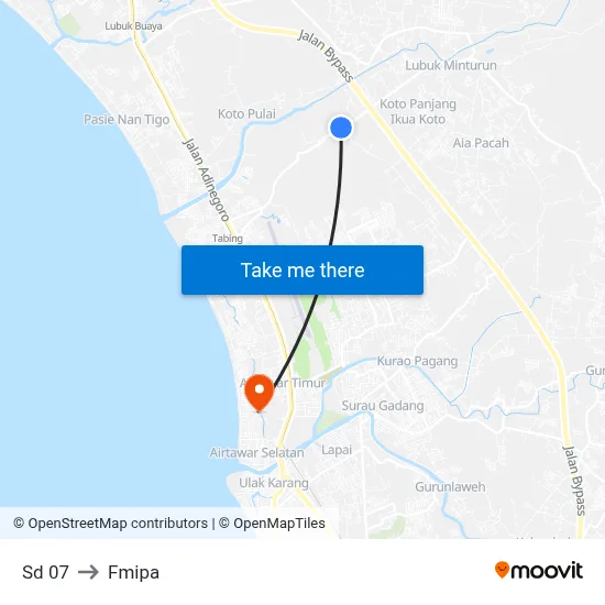 Sd 07 to Fmipa map