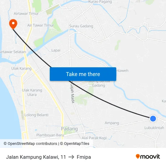 Jalan Kampung Kalawi, 11 to Fmipa map