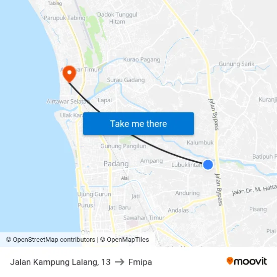 Jalan Kampung Lalang, 13 to Fmipa map