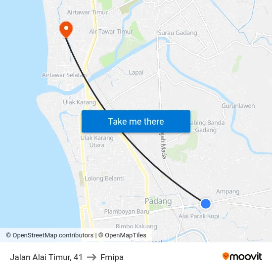Jalan Alai Timur, 41 to Fmipa map