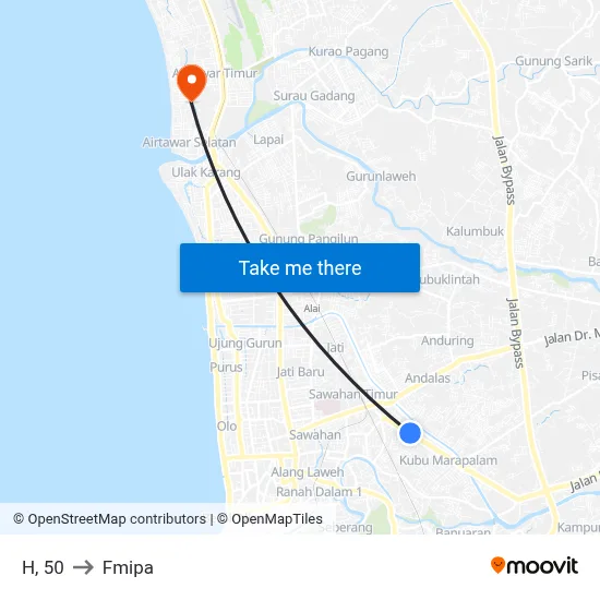 H, 50 to Fmipa map