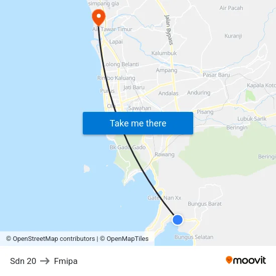 Sdn 20 to Fmipa map