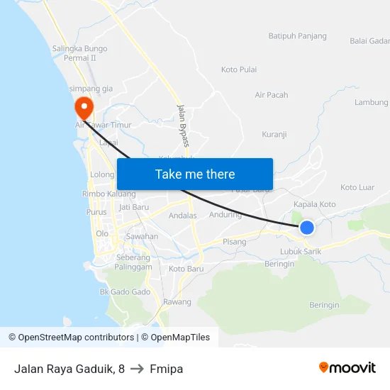 Jalan Raya Gaduik, 8 to Fmipa map