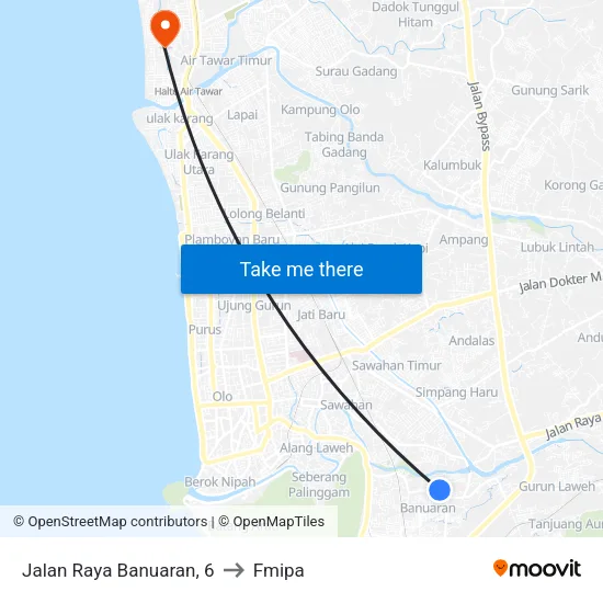 Jalan Raya Banuaran, 6 to Fmipa map