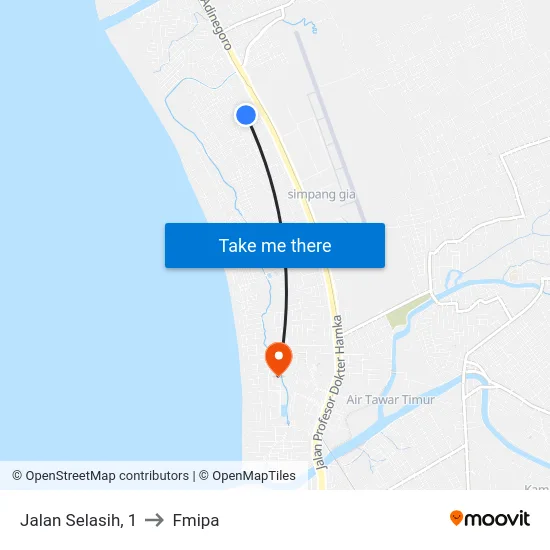 Jalan Selasih, 1 to Fmipa map