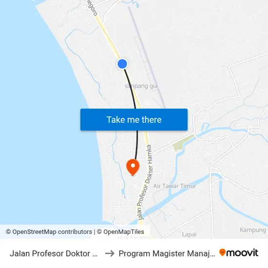 Jalan Profesor Doktor Hamka, 22 to Program Magister Manajemen Unp map