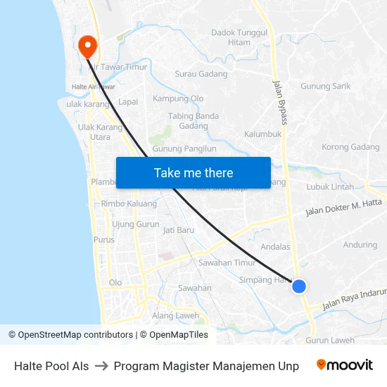 Halte Pool Als to Program Magister Manajemen Unp map