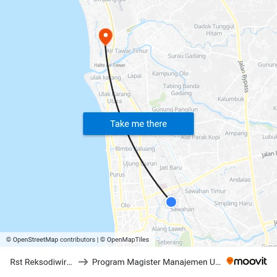 Rst Reksodiwiryo to Program Magister Manajemen Unp map