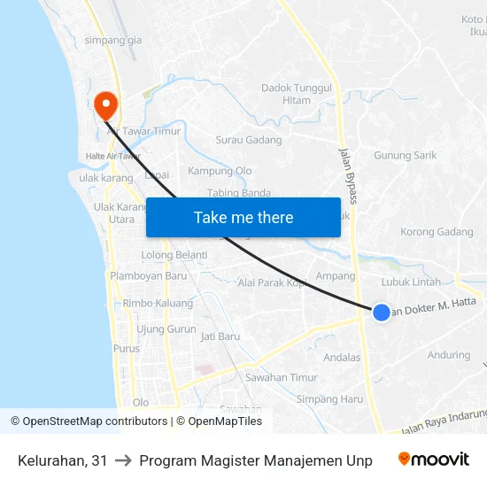 Kelurahan, 31 to Program Magister Manajemen Unp map