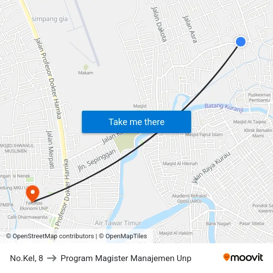 No.Kel, 8 to Program Magister Manajemen Unp map