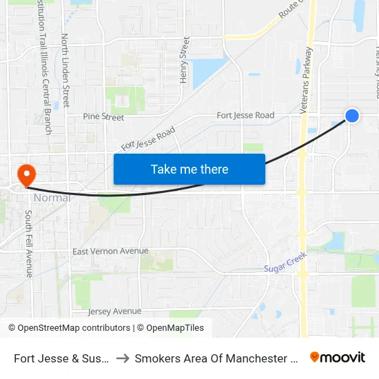 Fort Jesse & Susan to Smokers Area Of Manchester Hall map