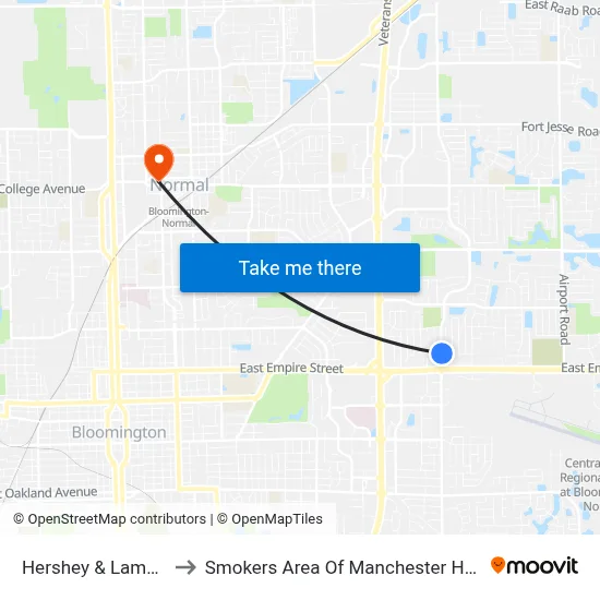 Hershey & Lamon to Smokers Area Of Manchester Hall map