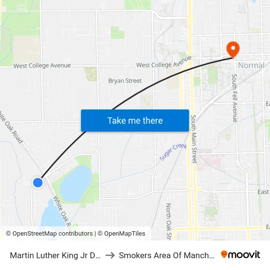 Martin Luther King Jr Dr & Nicor to Smokers Area Of Manchester Hall map