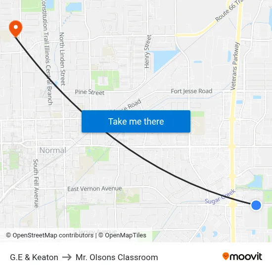 G.E & Keaton to Mr. Olsons Classroom map