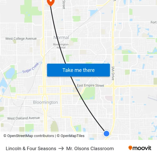 Lincoln & Four Seasons to Mr. Olsons Classroom map