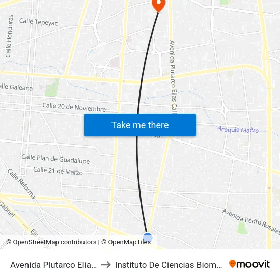 Avenida Plutarco Elías Calles, 1988 to Instituto De Ciencias Biomédicas (Icb - Uacj) map