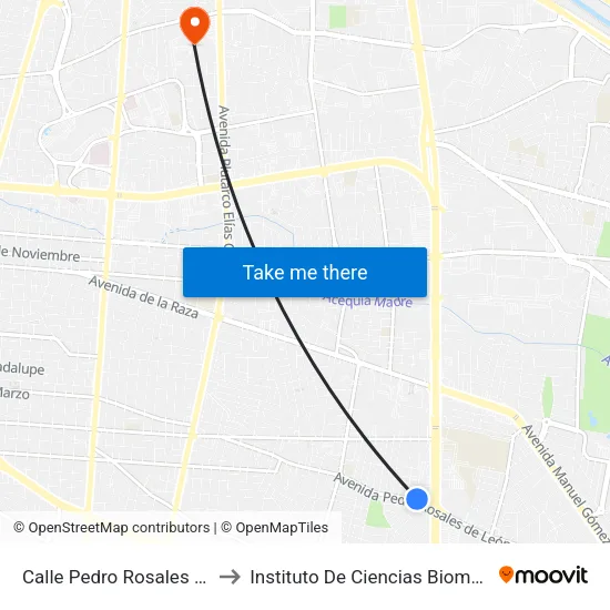 Calle Pedro Rosales De León, 6599 to Instituto De Ciencias Biomédicas (Icb - Uacj) map