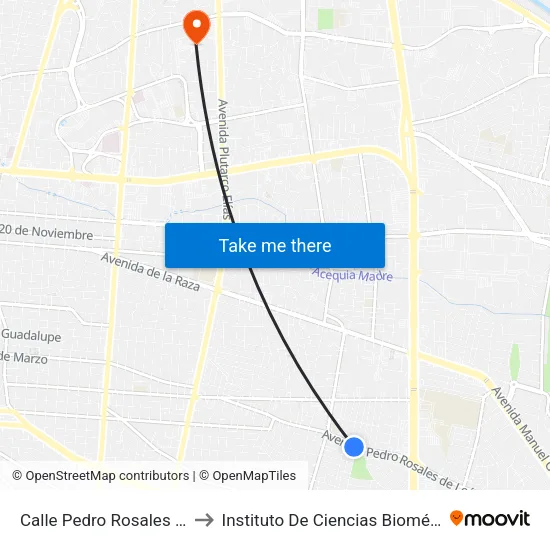 Calle Pedro Rosales De León, 403 to Instituto De Ciencias Biomédicas (Icb - Uacj) map