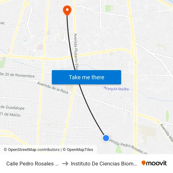 Calle Pedro Rosales De León, 6142 to Instituto De Ciencias Biomédicas (Icb - Uacj) map