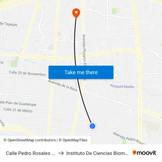 Calle Pedro Rosales De León, 5327 to Instituto De Ciencias Biomédicas (Icb - Uacj) map