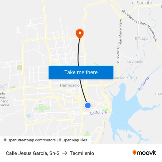 Calle Jesús García, Sn-S to Tecmilenio map