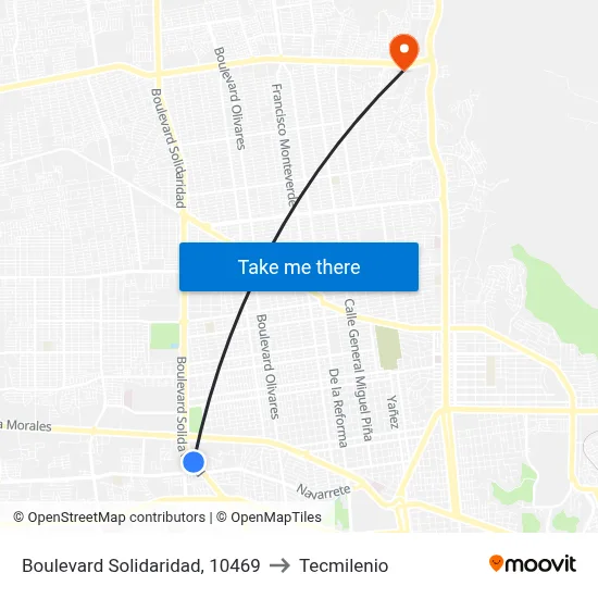 Boulevard Solidaridad, 10469 to Tecmilenio map