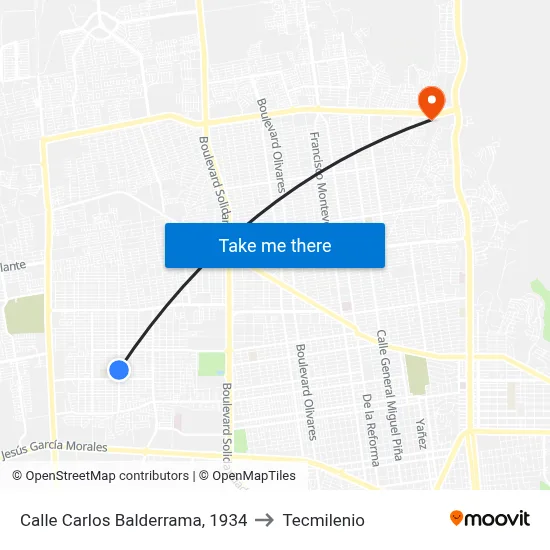 Calle Carlos Balderrama, 1934 to Tecmilenio map