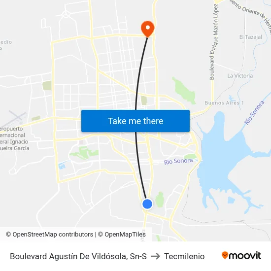 Boulevard Agustín De Vildósola, Sn-S to Tecmilenio map